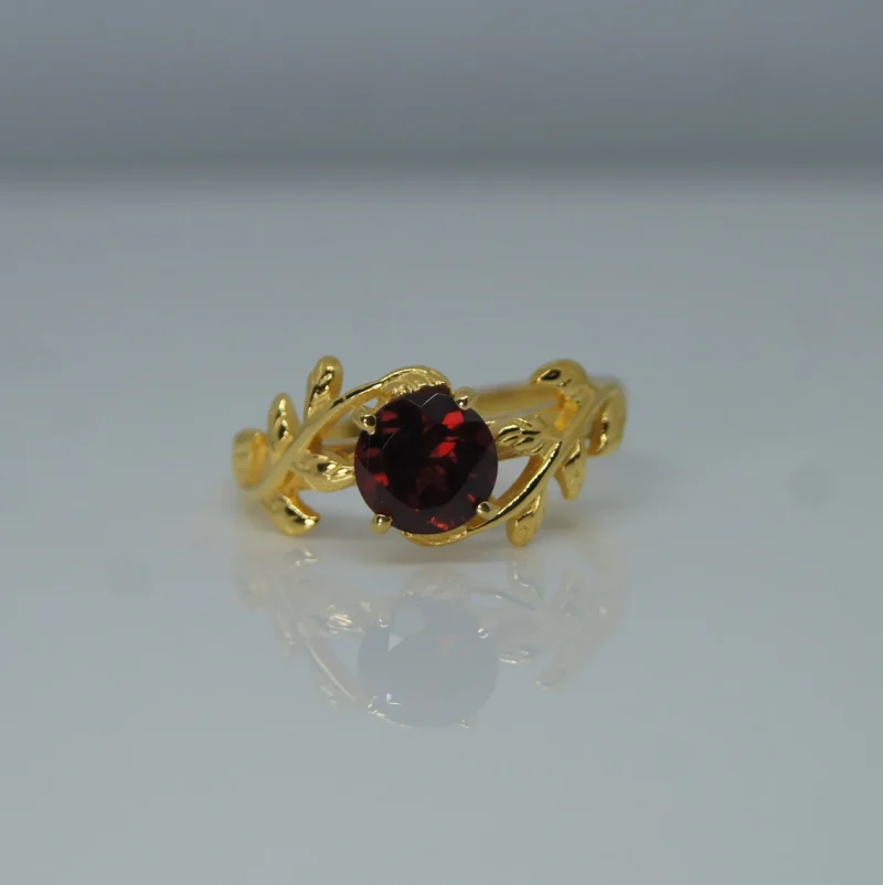 Natural Garnet Ring
