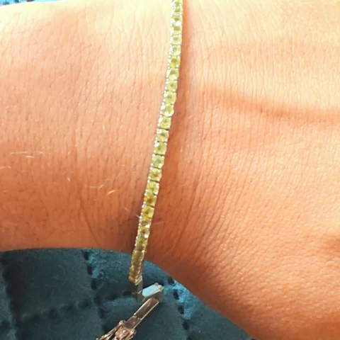 Natural Peridot Bracelet