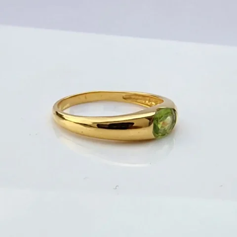 peridot engagement ring