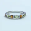 Peridot Citrine Ring